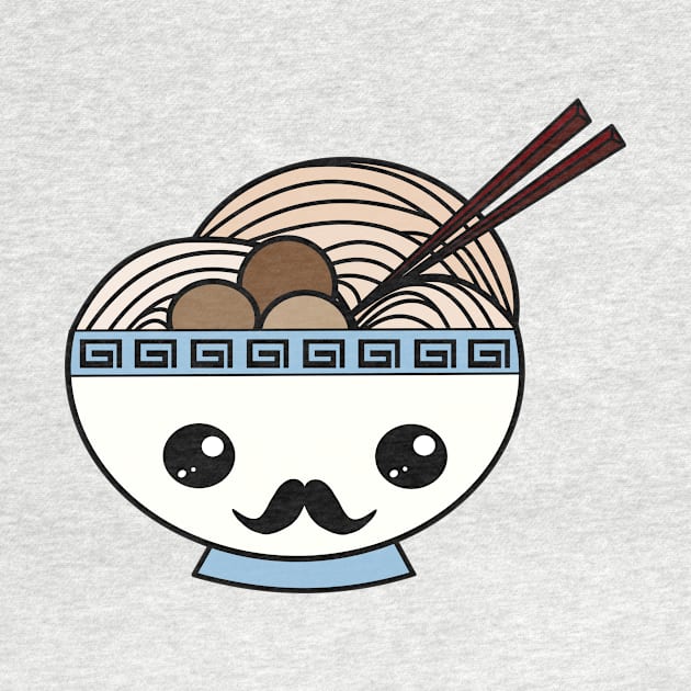 Cute Kawaii Pho Babi - Moustache Babi *Pho* by pbDazzler23